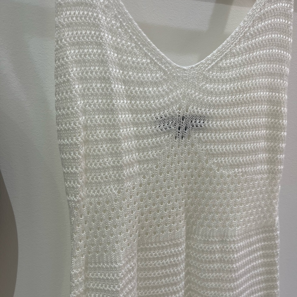 Almost Famous Ivory Knit Tank